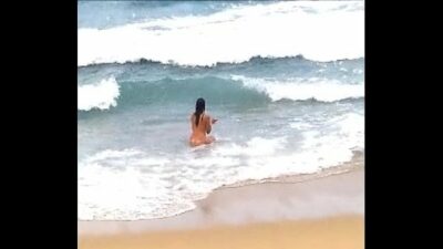 Nude beach spy