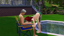 Abuelo y nieta niña sexo